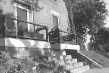 John Wells on new West Porch - September 1940.